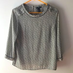 Black and White H&M blouse